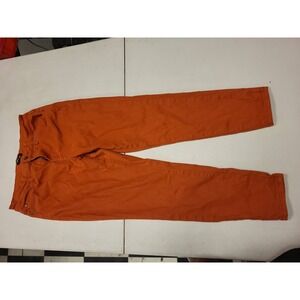 Tailormade Womens Pants Size 10 Orange Casual Trousers Ladies Bottoms Denim Look